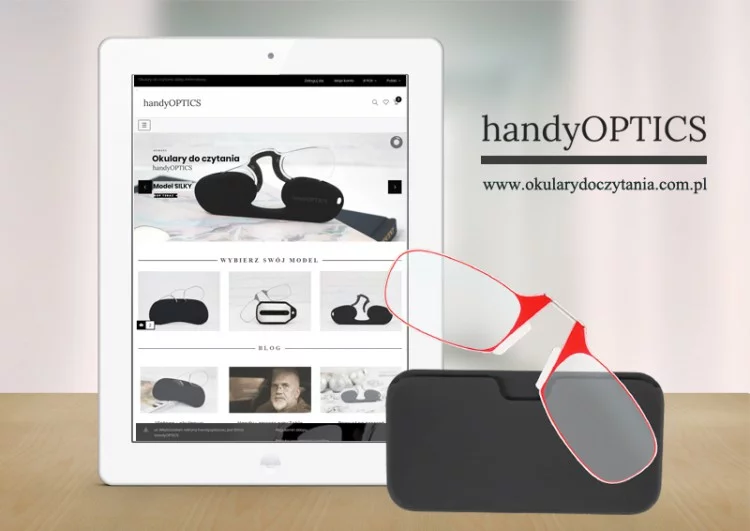 Online shop with glasses